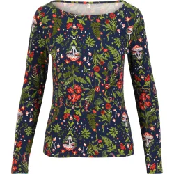 Blutsgeschwister Damen Oh Marine Longsleeve