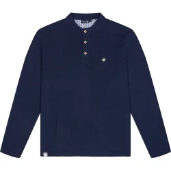 Bavarian Caps Herren Edelweiß Feinstrick Polo Longsleeve