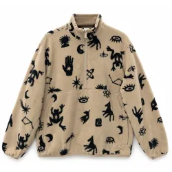 Mazine Herren Printed Fleece Half-Zip Pullover