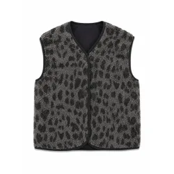 Mazine Damen Printed Sherpa Weste