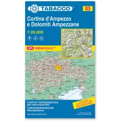Tabacco Cortina d'Ampezzo 03 Wanderkarte