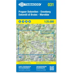 Tabacco Pragser Dolomiten - Enneberg 031 Wanderkarte