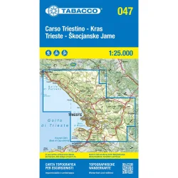 Tabacco Carso Triestino e Isontino 047 Wanderkarte