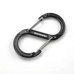 Munkees S-Form-Karabiner mit Drahtschnapper