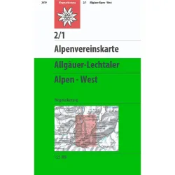 DAV AV-Karte 2/1 Allgäuer- Lechtaler Alpen West