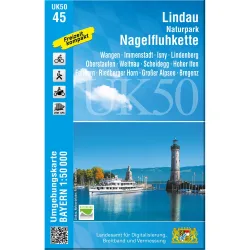 Landesamt Digitalisierung, Breitband, Vermessung UK 50-45 Lindau - Naturpark Nagelfluhkette