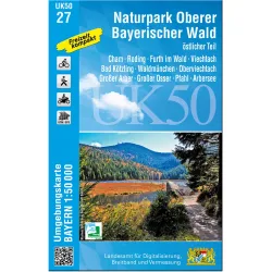 Landesamt Digitalisierung, Breitband, Vermessung UK 50-27 Naturpark Oberer Bayerischer Wald, östl.