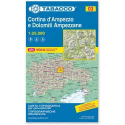 Tabacco Cortina d'Ampezzo 03 Wanderkarte