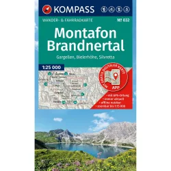 Kompass Verlag WK 032 Montafon, Brandnertal