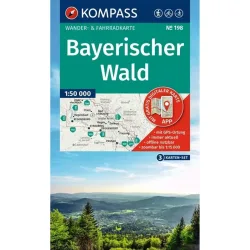 Kompass Verlag WK 198 Bayerischer Wald, 3 - teiliges Set