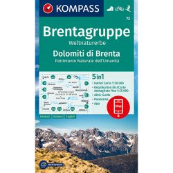 Kompass Verlag WK 073 Brentagruppe - Dolomiti di Brenta