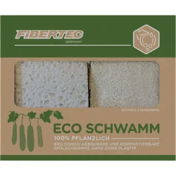 Fibertec Eco 2er Pack Spül- und Duschschwämme