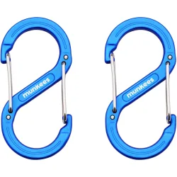 Munkees S-Form Karabiner 2er Pack