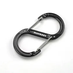 Munkees S-Form-Karabiner mit Drahtschnapper