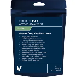 Trek'n Eat Ready to Eat Veganes Curry mit grünen Linsen