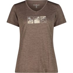 CMP Damen Melange Print T-Shirt