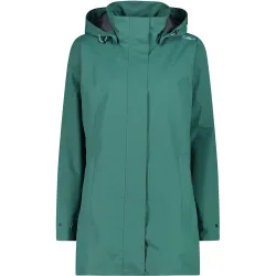 CMP Damen Rain Hoodie Button Jacke