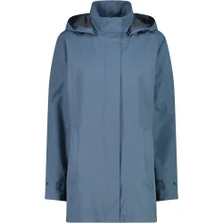 CMP Damen Rain Hoodie Button Jacke