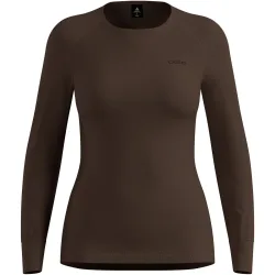 Odlo Active Warm Base Layer Shirt für Damen - Wandern, Ski & Snow - braun, M