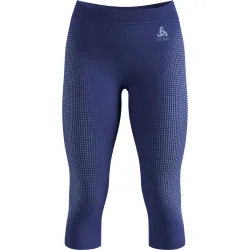 Odlo Performance Warm Base Layer 3/4 Tights für Damen - Skilanglauf, Ski & Snow - lila, XS