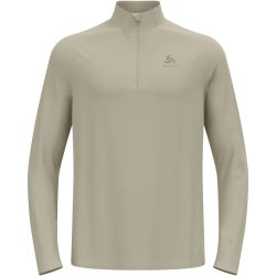 Odlo Essential Half-Zip Lauf-Mid Layer für Herren - Running - beige, L