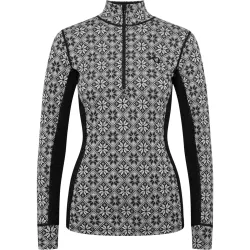 Kari Traa Rose Merino Half-Zip Damen Thermo Longsleeve Schwarz, Damen, Größe: L