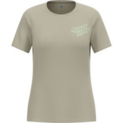 Odlo Essential Print Lauf-T-Shirt für Damen - Training, Running - beige, M
