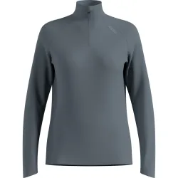 Odlo Essential Ceramiwarm Lauf-Mid Layer Half-Zip für Damen - Running - grau, L