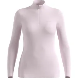 Odlo Merino 260 Base Layer Half-Zip für Damen - Wandern, Ski & Snow - pink, S