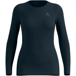 Odlo Merino 260 Base Layer Shirt für Damen - Wandern, Ski & Snow - marineblau, S
