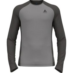 Odlo Natural Performance Wool 150 Base Layer Shirt für Herren - Wandern, Ski & Snow - grau, L