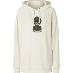 Super.Natural Damen Snow Cat Hoodie