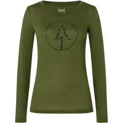Super.Natural Damen Bubble Tree Longsleeve