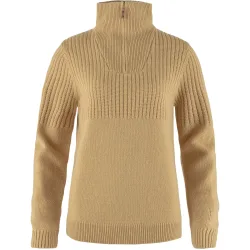 Fjällräven Damen Övik Half Zip Knit Pullover