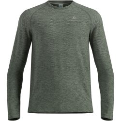 Odlo Essential Seamless Langarm-Laufshirt für Herren - Training, Running - grün, XXL