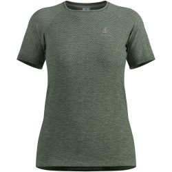 Odlo Essential Seamless Lauf-T-Shirt für Damen - Training, Running - grün, L