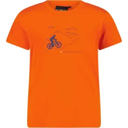CMP T-Shirt für Kinder, Kurzarm, mit Rundhalsausschnitt, aus Baumwolle