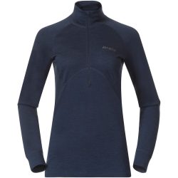 Bergans Damen Inner:Pure Merino Half Zip Longsleeve