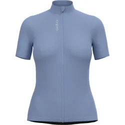Odlo Zeroweight 125 Rad-Shirt Full-Zip für Damen - Radsport - blau, S