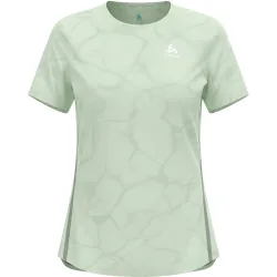 Odlo Zeroweight Engineered Chill-Tec Lauf-T-Shirt für Damen - Training, Running - grün, L
