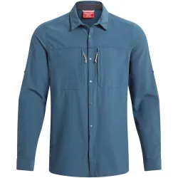 Craghoppers NosiLife Anti-Insect Pro V Herren Wanderhemd Dunkelblau, Herren, Größe: XL