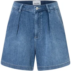Duer Damen Performance Denim Lite Pleated Shorts