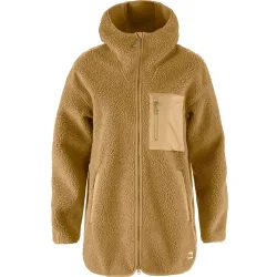 Fjällräven Damen Vardag Pile Fleece Long Jacke