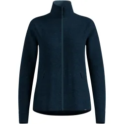 Odlo Grid Fleece Mid Layer Full-Zip für Damen - Wandern - marineblau, S