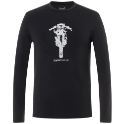 Super.Natural Herren Scrambler Brush Longsleeve