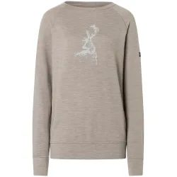 Super.Natural Damen Charming Deer Brush Longsleeve