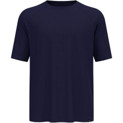 Odlo Wool Waffle T-Shirt für Herren - Wandern, Casual Comfort - blau, XL