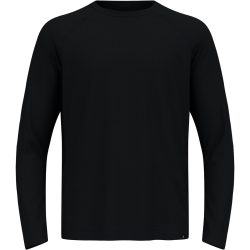 Odlo Wool Waffle Langarm-Shirt für Herren - Wandern, Casual Comfort - schwarz, M