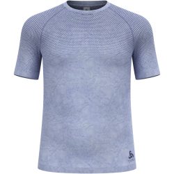 Odlo Performance Light - Tie Dye Base Layer T-Shirt für Herren - Training, Radsport - blau, XXL