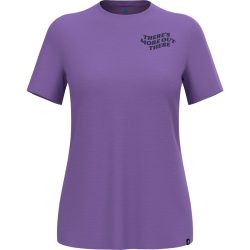 Odlo There's More Merino 160 T-Shirt für Damen - Wandern, Casual Comfort - lila, XL